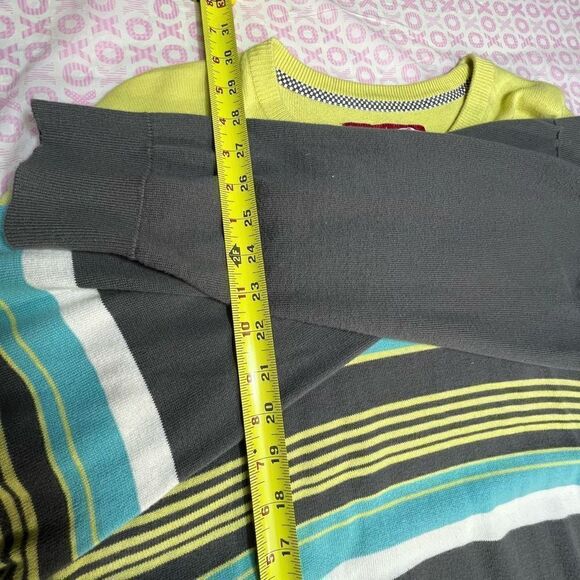 Men’s Vans Knit Pullover Sweater XL 100% Cotton Long Sleeve Striped - Picture 10 of 11